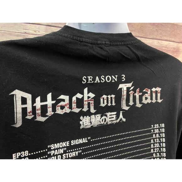 Ripple Junction T-Shirt XL Attack on Titan Season 3 Anime Graphic Tee - Picture 6 of 11